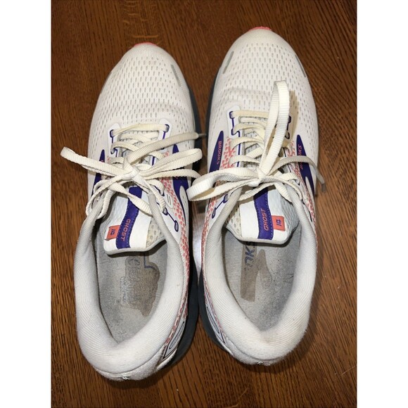 Brooks Ghost 14 Shoes White Purple Running Sneaker Womens Size 11 B - Picture 6 of 8